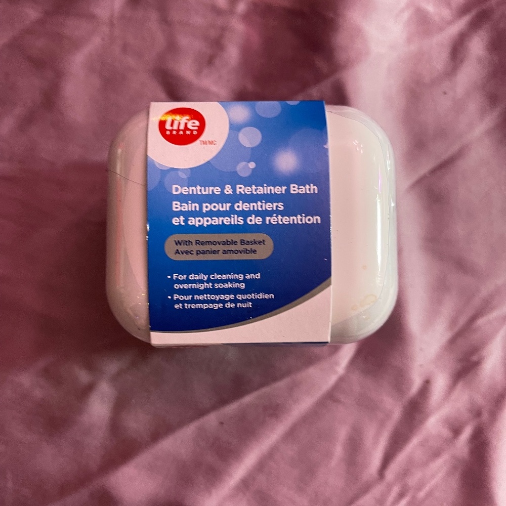 Life brand denture and retainer bath